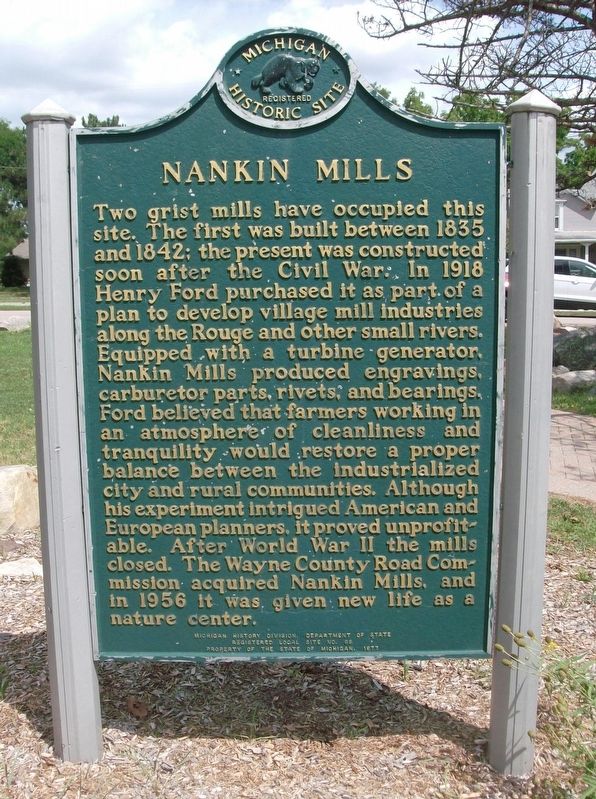 Nankin Mills Marker image. Click for full size.