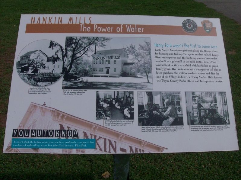 Nankin Mills: The Power of Water Marker image. Click for full size.