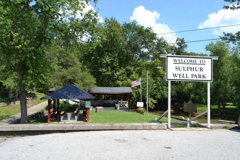 Sulphur Well Park as Seen from Highway 70. Click for full size. Sulphur Well Park as Seen from Highway 70 image. Click for full size.