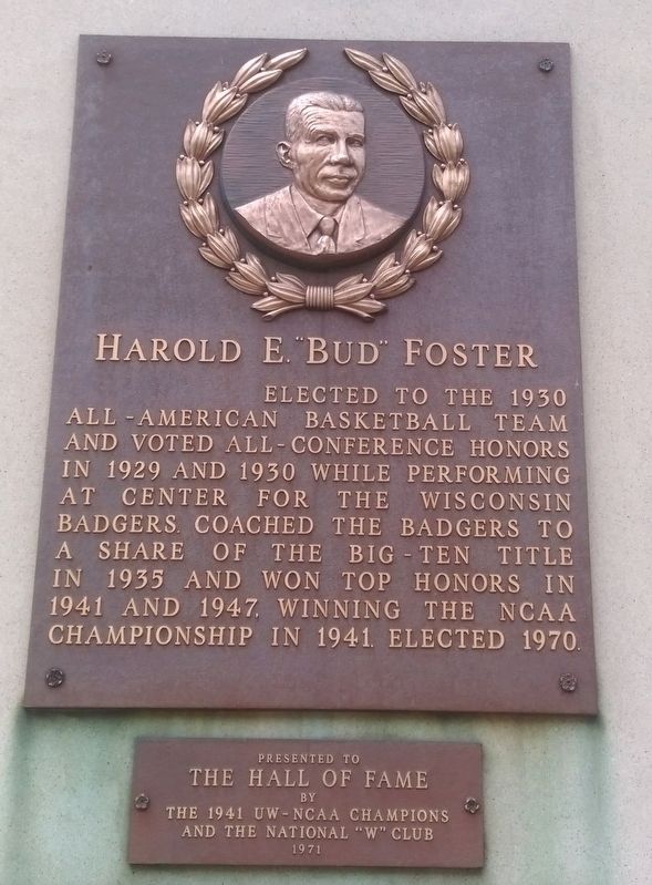 Harold E. "Bud" Foster Marker image. Click for full size.