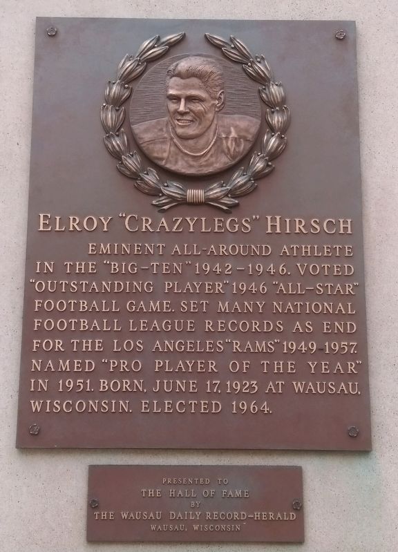 Elroy "Crazylegs" Hirsch Marker image. Click for full size.
