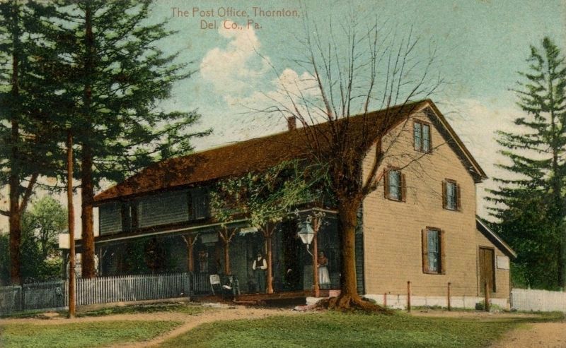 1900's Post Card of Yellow House as the Post Office image. Click for full size.