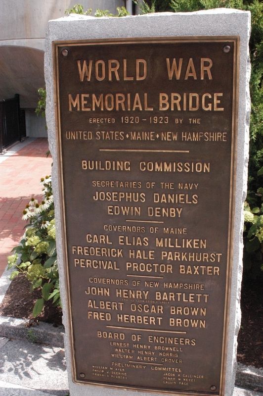 Memorial Bridge 1923-2012 Marker image. Click for full size.