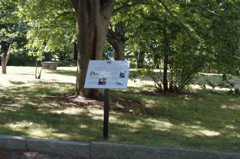 Haven Park Marker. Click for full size. Haven Park Marker image. Click for full size.