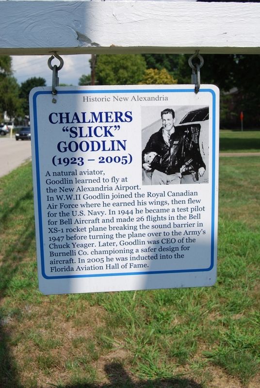Chalmers "Slick" Goodlin Marker image. Click for full size.