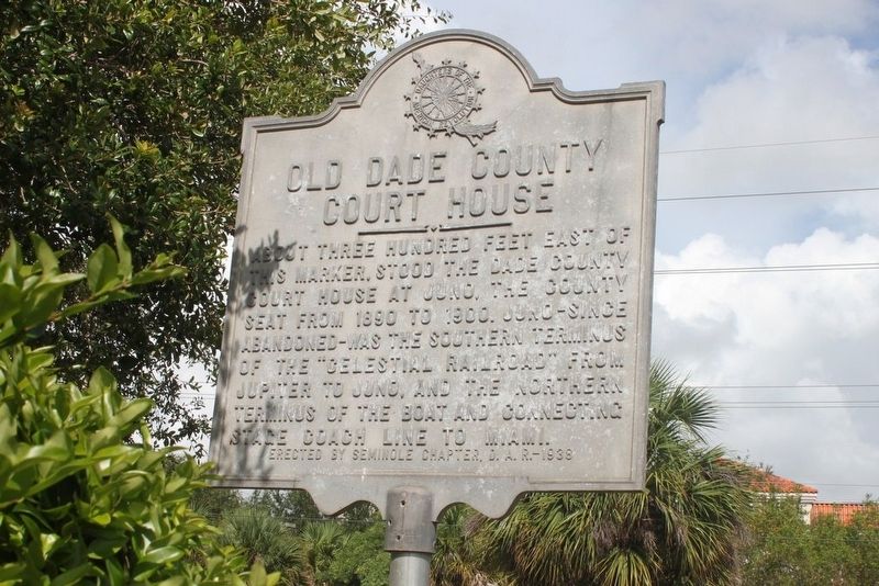 Old Dade County Court House Marker image. Click for full size.