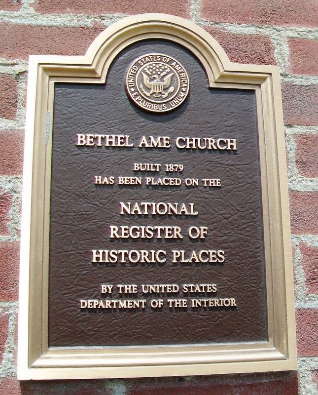Bethel AME Church Marker. Click for full size. Bethel AME Church Marker image. Click for full size.