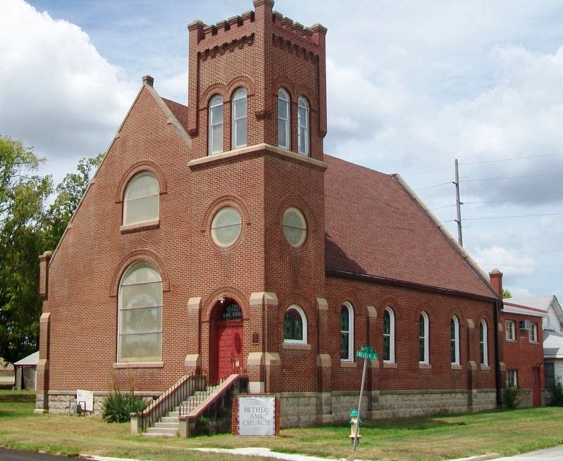 Bethel AME Church and NRHP Marker image. Click for full size.