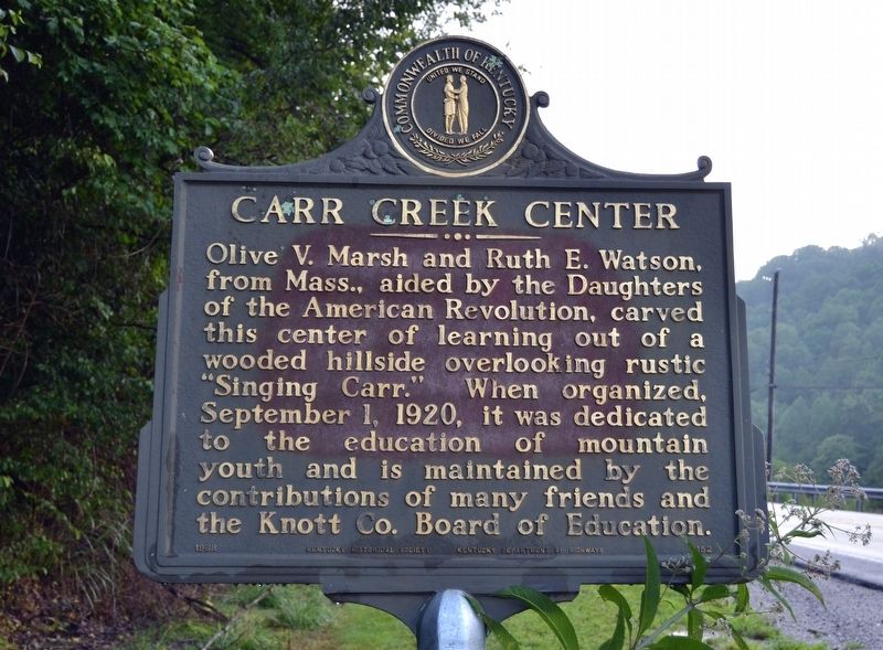 Carr Creek Center Marker. Click for full size. Carr Creek Center Marker image. Click for full size.