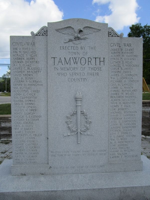 Tamworth Veterans Memorial image. Click for full size.