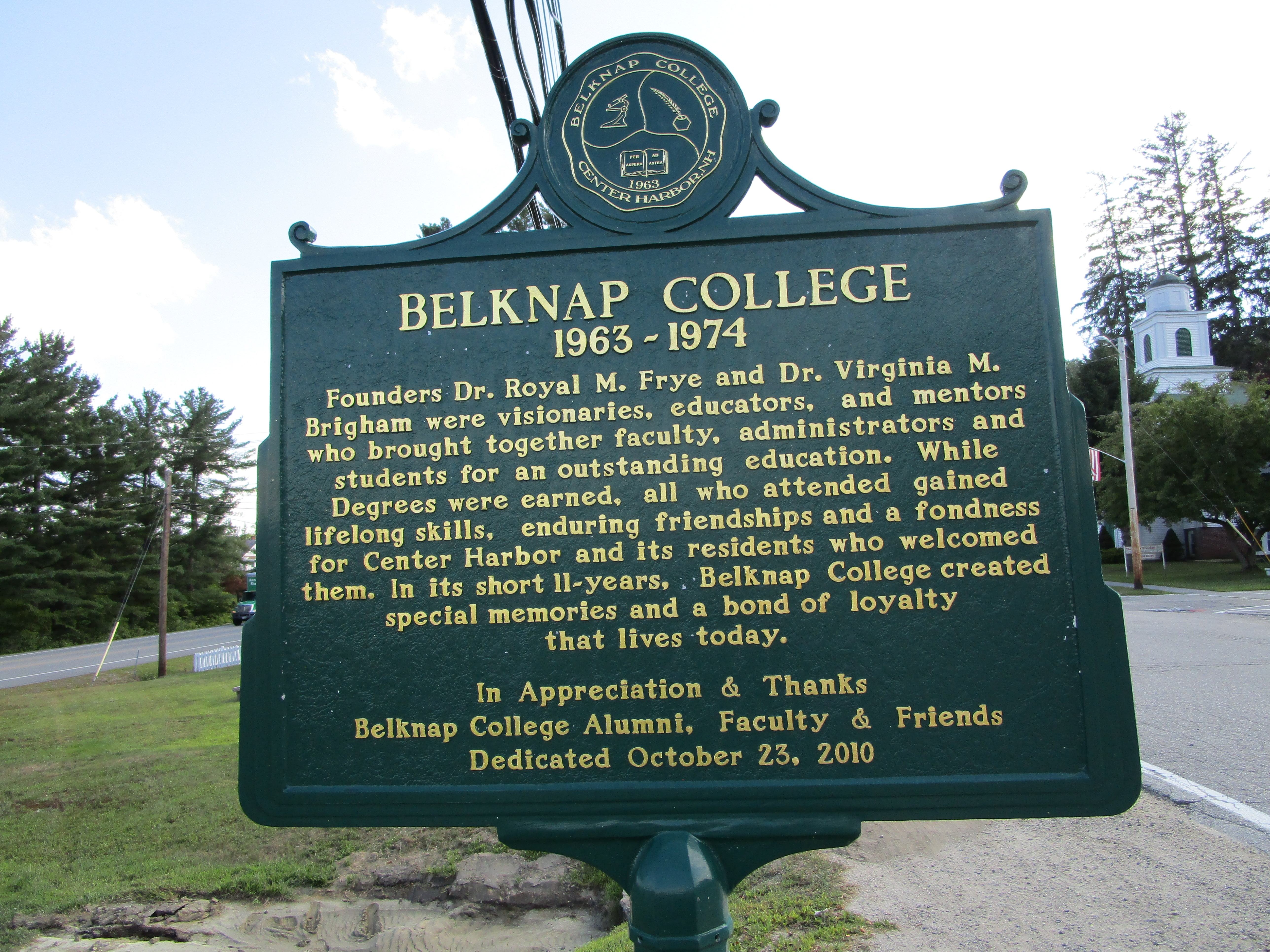 Belknap College Marker