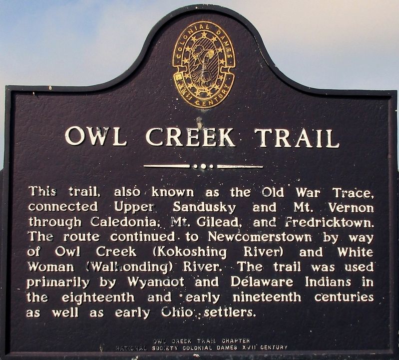 Owl Creek Trail Marker image. Click for full size.