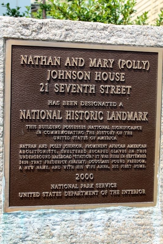 Nathan and Mary (Polly) Johnson House Marker image. Click for full size.