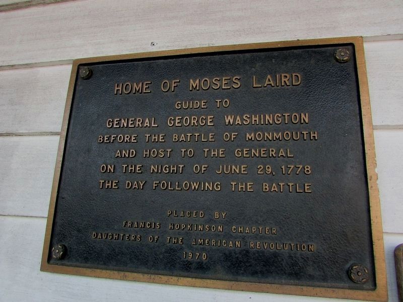 Home of Moses Laird Marker. Click for full size. Home of Moses Laird Marker image. Click for full size.