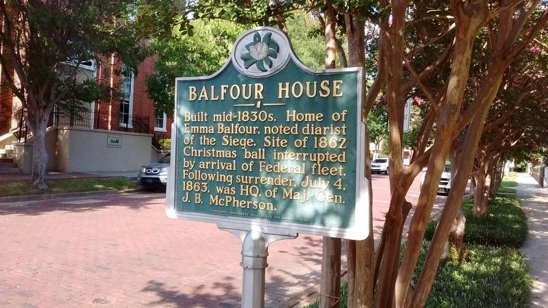 Balfour House Marker. Click for full size. Balfour House Marker image. Click for full size.