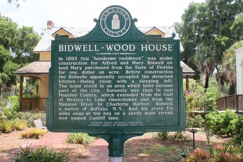 Bidwell-Wood House Marker image. Click for full size.