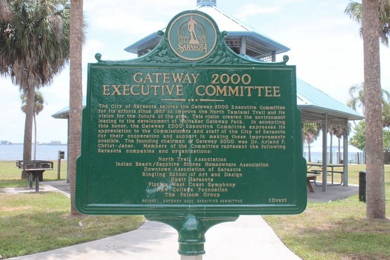 Whitaker Family/Gateway 2000 Executive Committee Marker Reverse image. Click for full size.