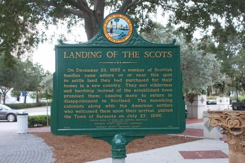 Landing of the Scots Marker image. Click for full size.