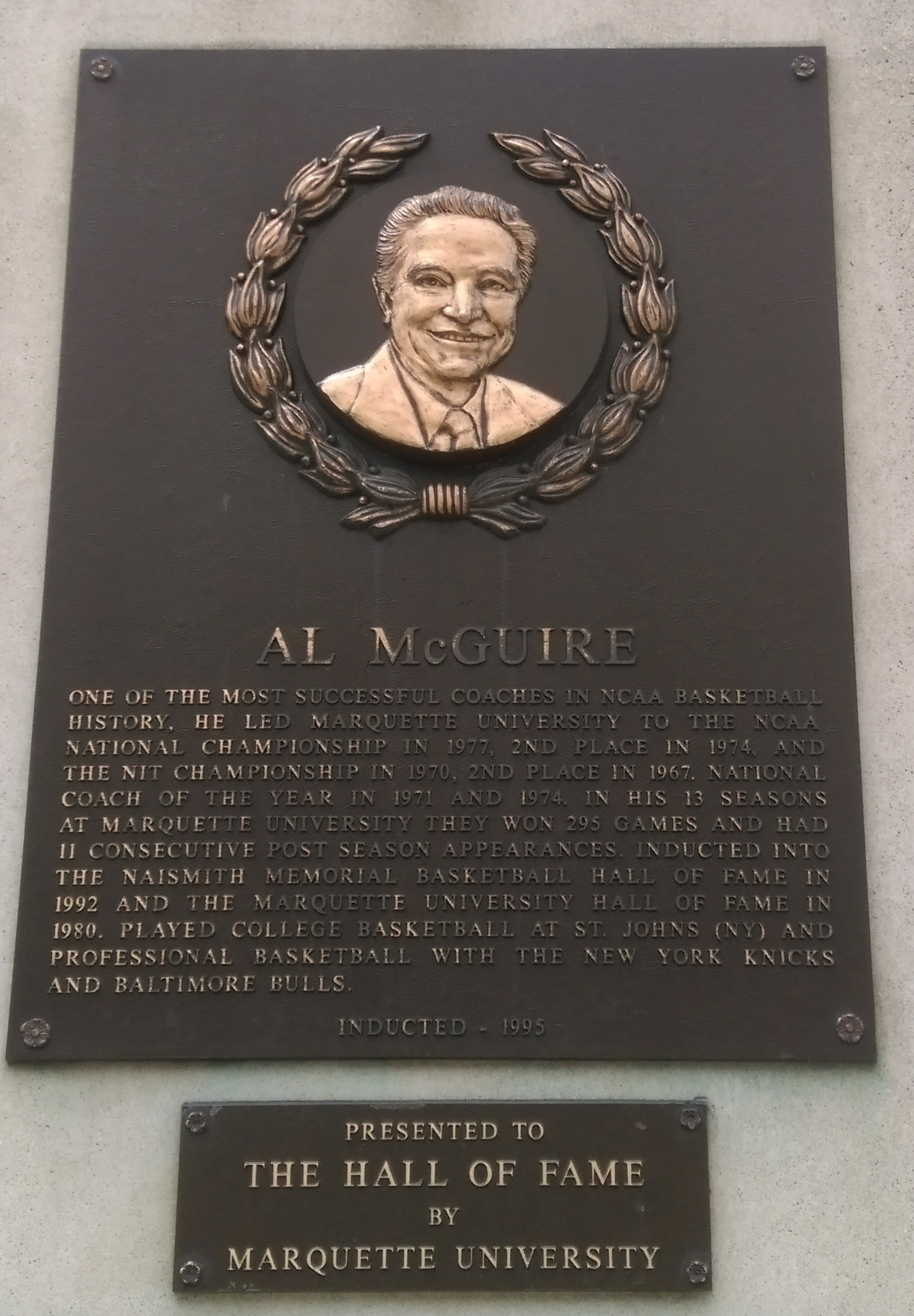Al McGuire Marker