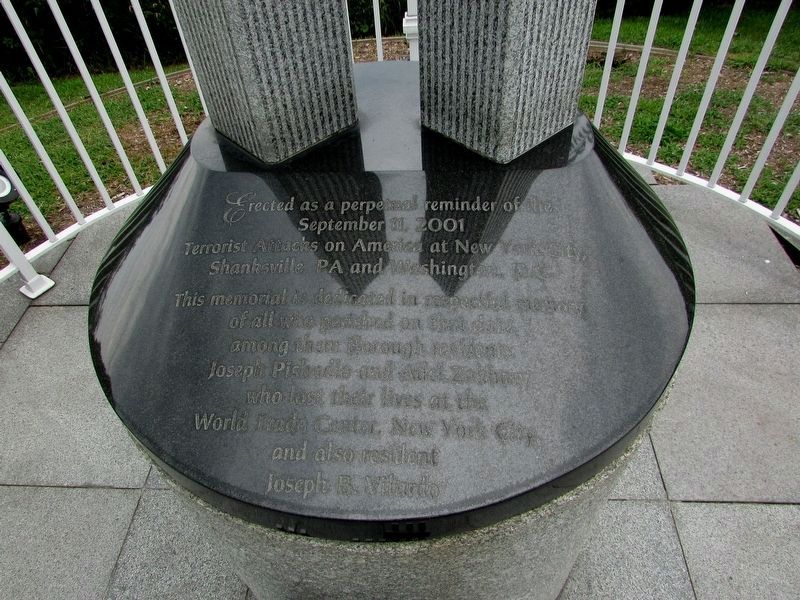 North Arlington 9/11 Memorial Marker image. Click for full size.