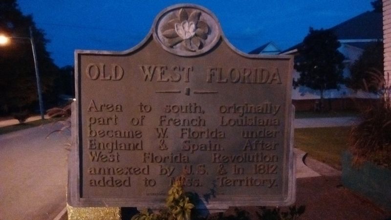 Old West Florida Marker. Click for full size. Old West Florida Marker image. Click for full size.
