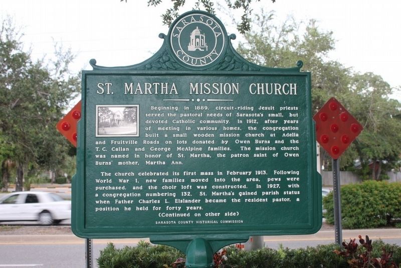 St. Martha Mission Church Marker. Click for full size. St. Martha Mission Church Marker image. Click for full size.