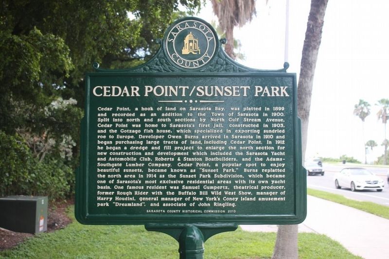 Cedar Point/Sunset Park-Cedar Point/Golden Gate Point Marker. Click for full size. Cedar Point/Sunset Park-Cedar Point/Golden Gate Point Marker image. Click for full size.