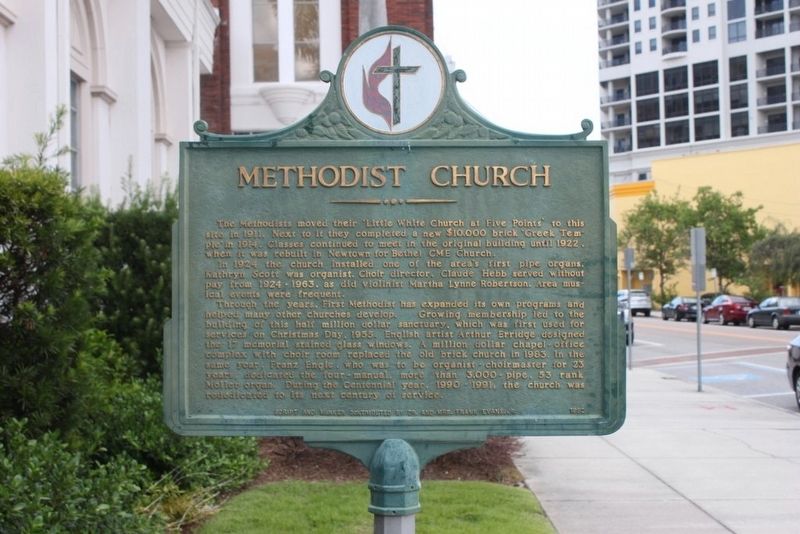 Methodist Church Marker Reverse image. Click for full size.