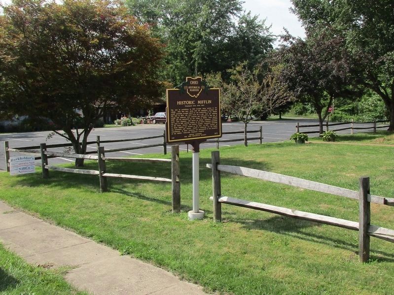 Historic Mifflin Marker. Click for full size. Historic Mifflin Marker image. Click for full size.