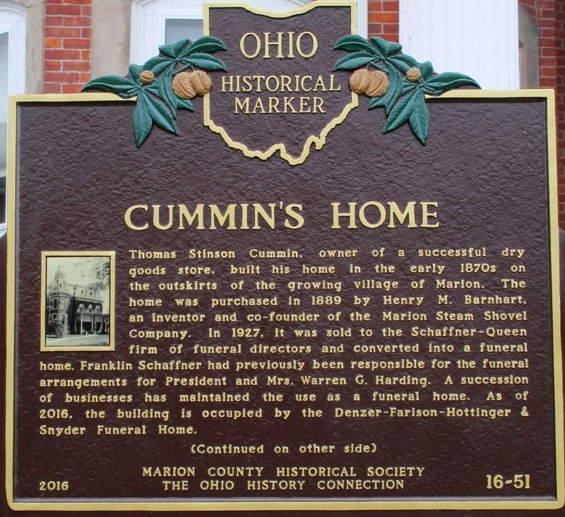 Cummin's Home Marker image. Click for full size.