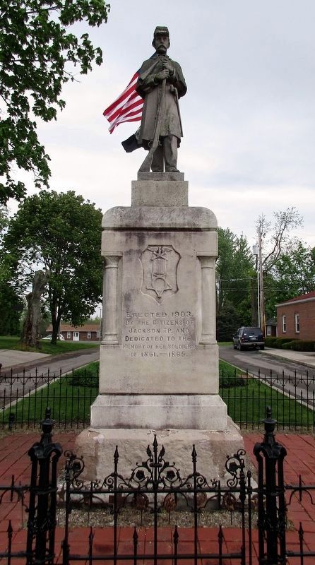 LaFayette - Jackson Township Civil War Memorial Marker. Click for full size. LaFayette - Jackson Township Civil War Memorial Marker image. Click for full size.