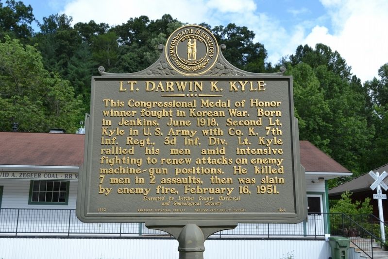 Lt. Darwin K. Kyle Marker image. Click for full size.