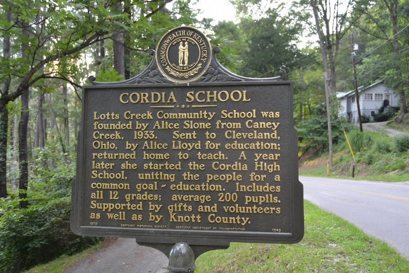 Cordia School Marker image. Click for full size.