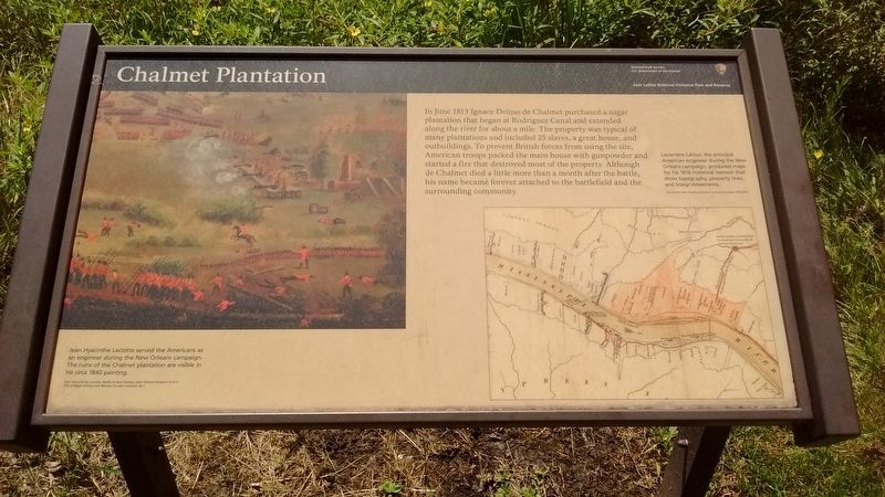 Chalmet Plantation Marker image. Click for full size.