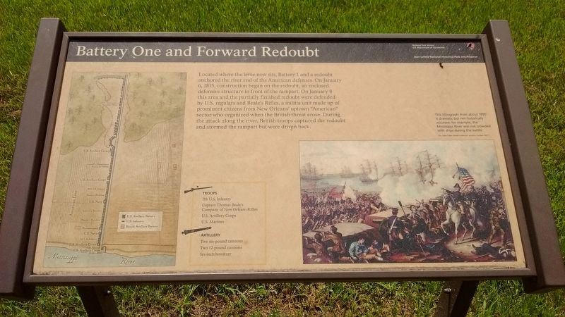 Battery one and Forward Redoubt Marker image. Click for full size.