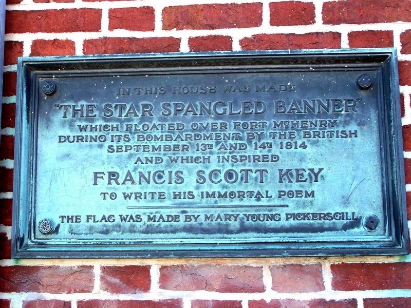The Star Spangled Banner Marker image. Click for full size.