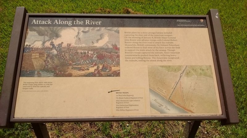 Attack Along the River Marker image. Click for full size.