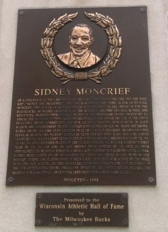 Sidney Moncrief Marker image. Click for full size.