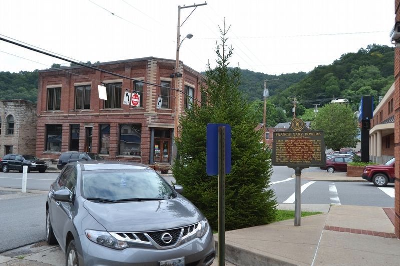 Marker at Southeast Corner of Main St / Webb St Intersection. Click for full size. Marker at Southeast Corner of Main St / Webb St Intersection image. Click for full size.