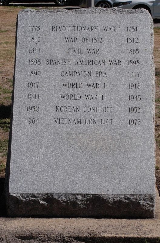 Ipswich Massachusetts War Memorial Marker image. Click for full size.