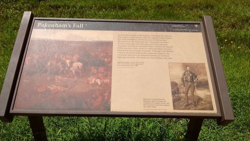 Pakenham's Fall Marker. Click for full size. Pakenham's Fall Marker image. Click for full size.