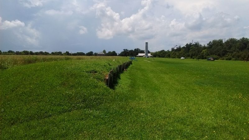 Chalmette Battlefield as viewed from Batteries Seven and Eight. Click for full size. Chalmette Battlefield as viewed from Batteries Seven and Eight image. Click for full size.