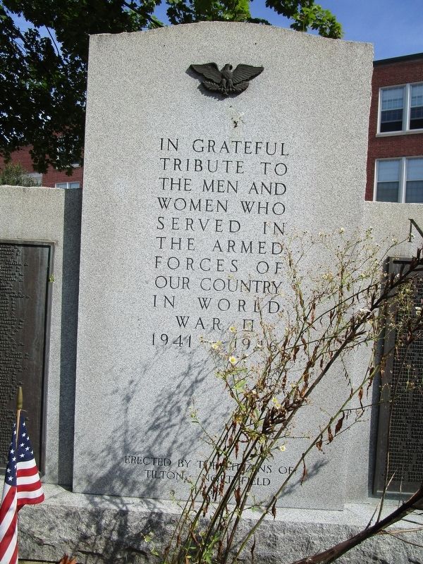Tilton WWII Memorial. Click for full size. Tilton WWII Memorial image. Click for full size.