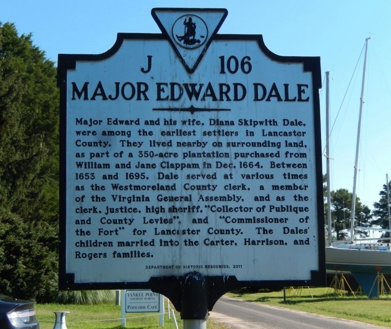 Major Edward Dale Marker image. Click for full size.