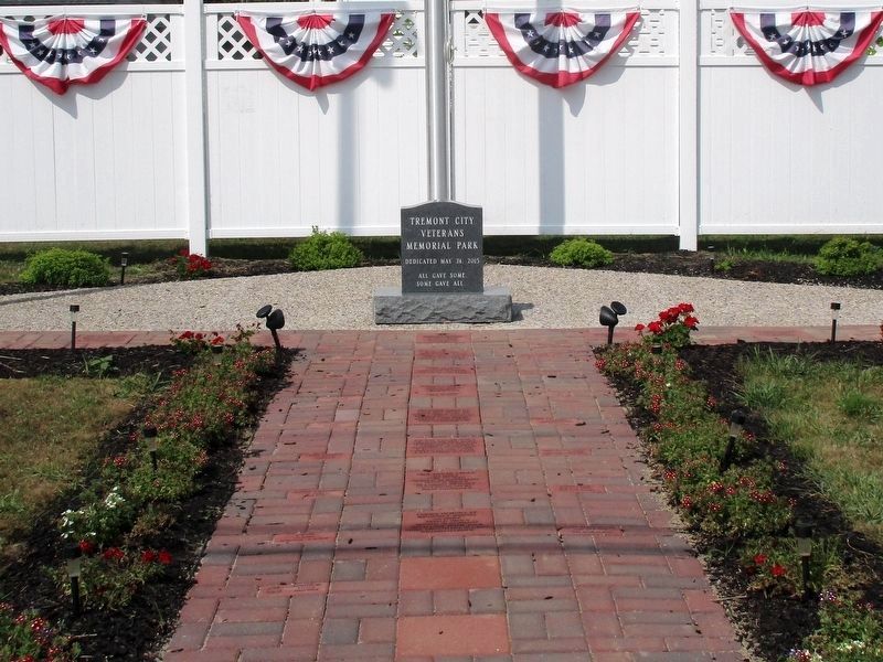 Tremont City Veterans Memorial. Click for full size. Tremont City Veterans Memorial image. Click for full size.
