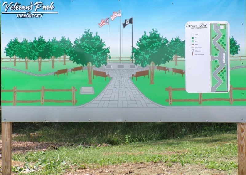 Tremont City Veterans Memorial. Click for full size. Tremont City Veterans Memorial image. Click for full size.