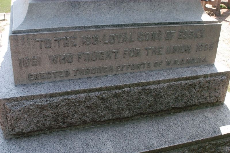 Essex Massachusetts Confederate Soldier's Monument Marker image. Click for full size.