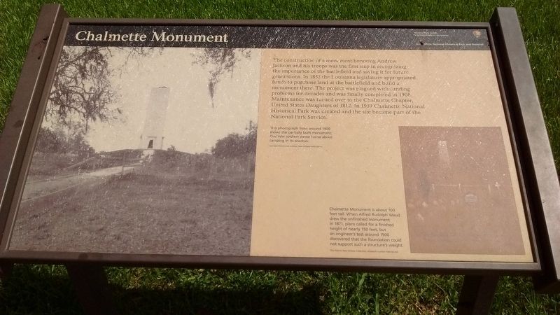 Chalmette Monument Marker image. Click for full size.