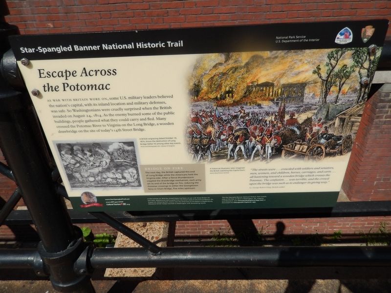 Escape Across the Potomac Marker image. Click for full size.