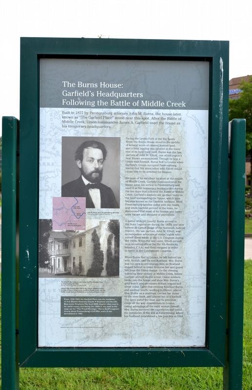 The Burns House / A Brief History of the Garfield Place Marker image. Click for full size.